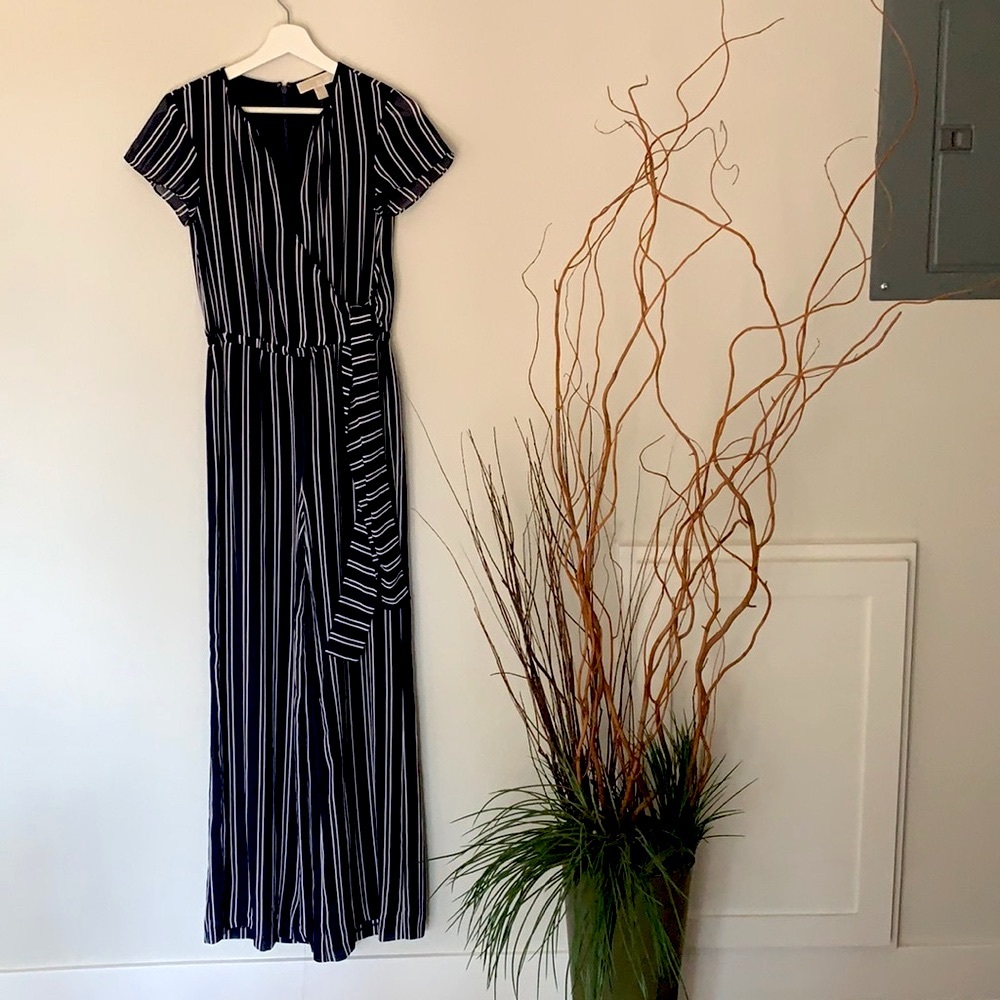 Michael Kors Striped Jump Suit